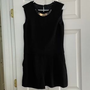 Zara Black Dress w/ Gold Accents